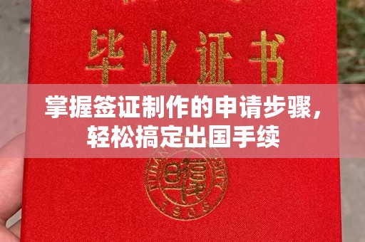 隆德掌握签证制作的申请步骤，轻松搞定出国手续