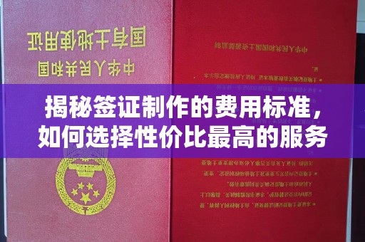 隆德揭秘签证制作的费用标准，如何选择性价比最高的服务？