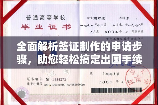 隆德全面解析签证制作的申请步骤，助您轻松搞定出国手续
