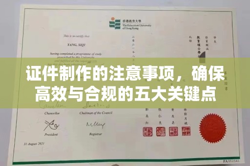 隆德证件制作的注意事项，确保高效与合规的五大关键点