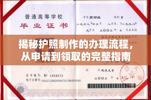 隆德揭秘护照制作的办理流程，从申请到领取的完整指南