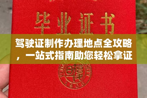 隆德驾驶证制作办理地点全攻略，一站式指南助您轻松拿证